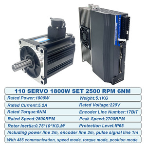 1.8KW Servo sürücü SDD01LA20F Servo Motor 110ST-M06025 6MN 5.2A 2500RPM Servo Motor kiti - Product Image 2