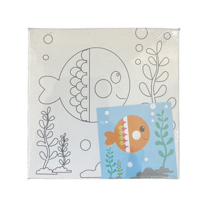 ミカイラン10 * 10cm DIY絵画数字漫画動物子供用アート油絵ミニチュアキャンバスとカラーリングセット - Product Image 2