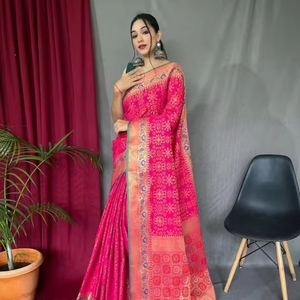 Nagma-vol-3 pure patola fusion silk Indian saree wholesaler - Product Image 1