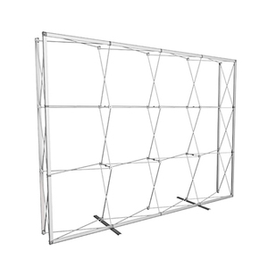 Sfondo portatile pieghevole grafica retrattile Stand silicone-bordo in alluminio-telaio <span class=keywords><strong>Display</strong></span> in tessuto per fiere facili da trasportare