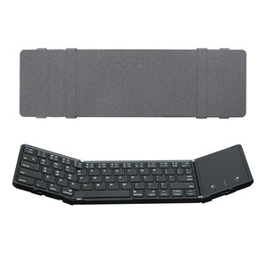 Tastiera portatile pieghevole senza fili con tastiera numerica Full-Size tastiera da viaggio per Tablet Windows iOS Android - Product Image 1