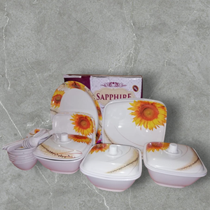 Vkl của nhà sản xuất bán buôn 41-Piece vuông Melamine Bộ đồ ăn cho 6 người chất lượng cao đặt bữa ăn tối - Product Image 2