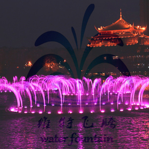 Personalizzabile Dmx 512 controllo programmato ugello in acciaio inox Light Show all'aperto sventolando musicale fontana galleggiante per il lago - Product Image 1