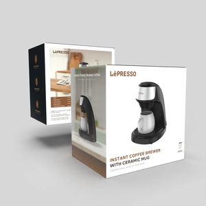 LePresso 125毫升速溶咖啡冲泡器，带陶瓷杯高级陶瓷杯产品类别