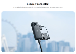 Insta <span class=keywords><strong>360</strong></span> X4 mikrofon adaptörü için Mic adaptör kiti Insta360 için bir X4 aksesuarları harici mikrofonlar tip-c ve 3.5mm ses portları