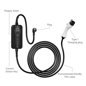 Taşınabilir elektrikli araç şarj cihazı 3.6KW tipi 1 Sae J1772 16A ayarlanabilir akım elektrikli su geçirmez şarj kablosu ev kullanımı için - Product Image 2