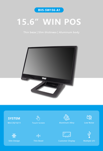 BVS NEW design All in One Touch Screen Cash Register Machine Point of Sale 15.6 Inch Intel I5 Win10 4+128GB POS <strong>System</strong> <strong>computer</strong> - Product Image 2