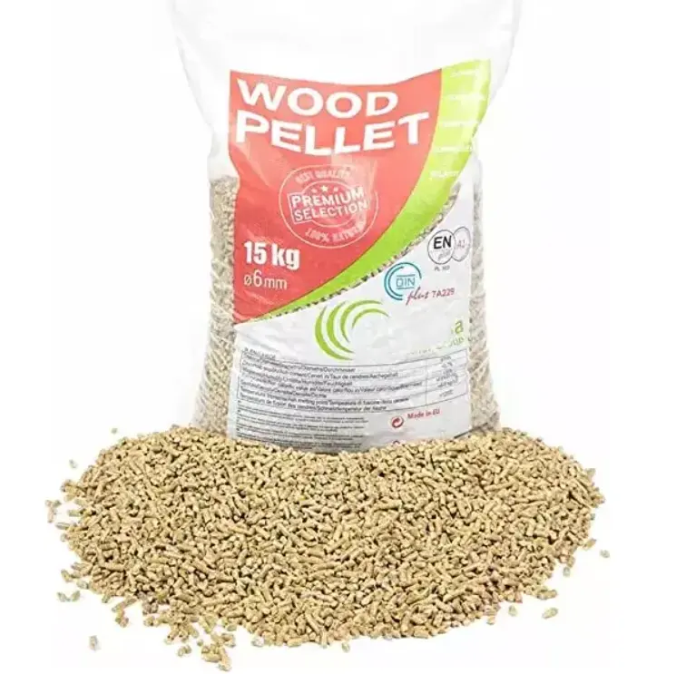 Miglior prezzo buona efficienza Pellet di legno di pino per stufa Pellet di legno prezzo tonnellata linea di Pellet di legno