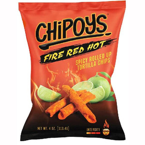Chipoys yangın kırmızı sıcak baharatlı Tortilla cips 4 ons 96 durumda toplu ambalaj başına - Product Image 4