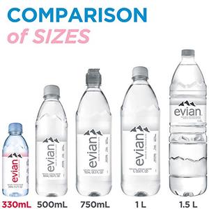 น้ำดื่มจากธรรมชาติ Evian 12pk 1.5L มล. สำหรับขวดน้ำดื่มบรรจุขวด Evian น้ำแร่ Evian ขนาด330มล. ในขวด PET - Product Image 3