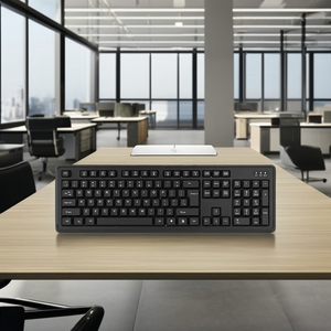 JEDEL K13 Teclado óptico de oficina 104 Teclas completas Interfaz USB Material plástico para computadora portátil Uso de escritorio Teclado de oficina - Product Image 2