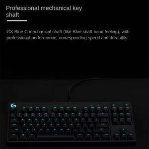 定制俄罗斯RGB人体工程学游戏键盘鼠标组合，适用于罗技G Pro X有线电脑笔记本电脑移动，适用于办公室和游戏玩家 - Product Image 5