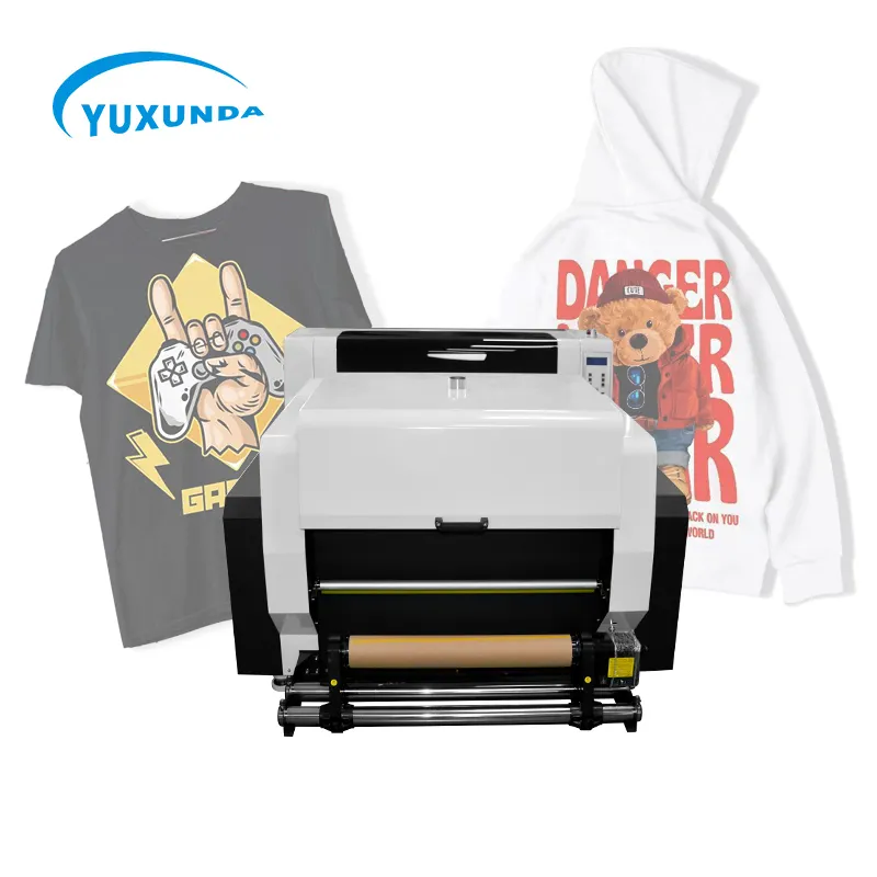 Yuxunda 60cm neuer T-Shirt DTF-Drucker mit Shaker und Trockner All-in-One-DTF-Drucker in meiner Nähe für kleine Unternehmen