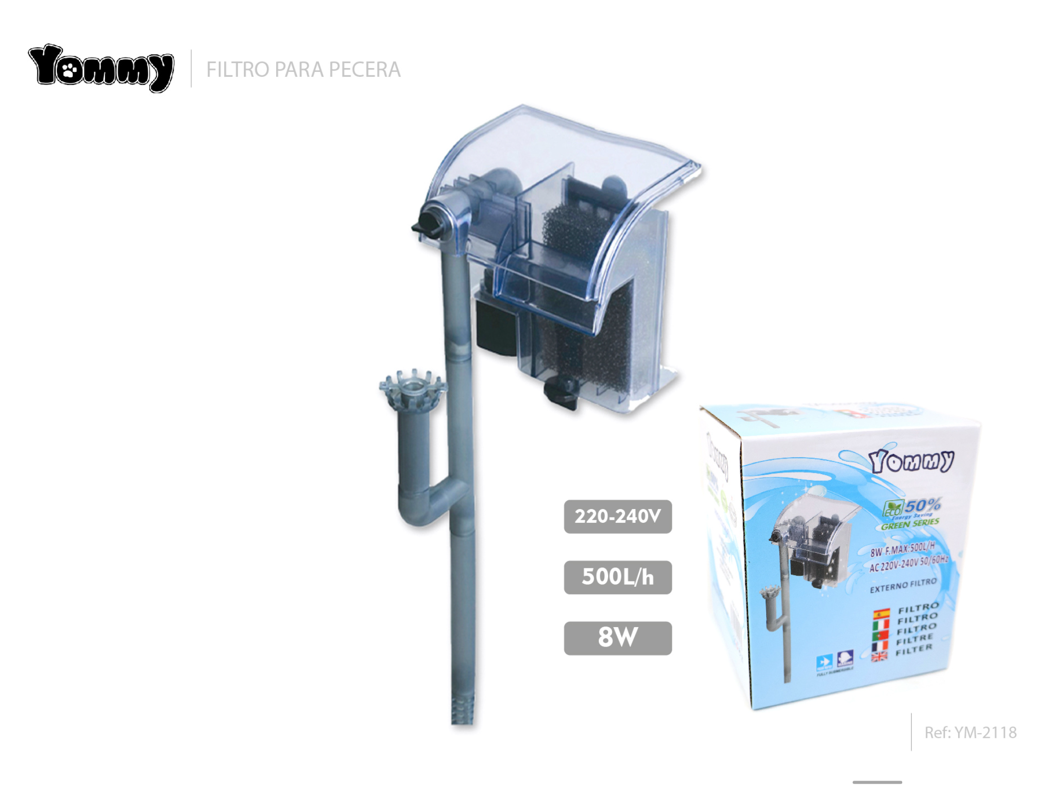 transparent: Exter 8W 500L/H