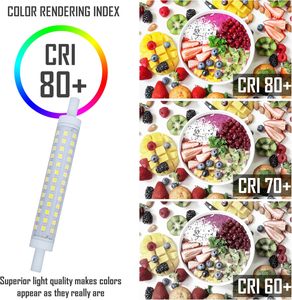 Bóng đèn <span class=keywords><strong>LED</strong></span> clar-r7s 118mm 12W, thay thế Halogen 120W-150W, đèn tiết kiệm năng lượng cho đèn pha - Product Image 2