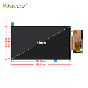 Wisecoco医疗设备屏幕解决方案<span class=keywords><strong>7</strong></span>英寸薄膜晶体管Fhd液晶景观默认可调亮度MIPI 1080P屏幕模块