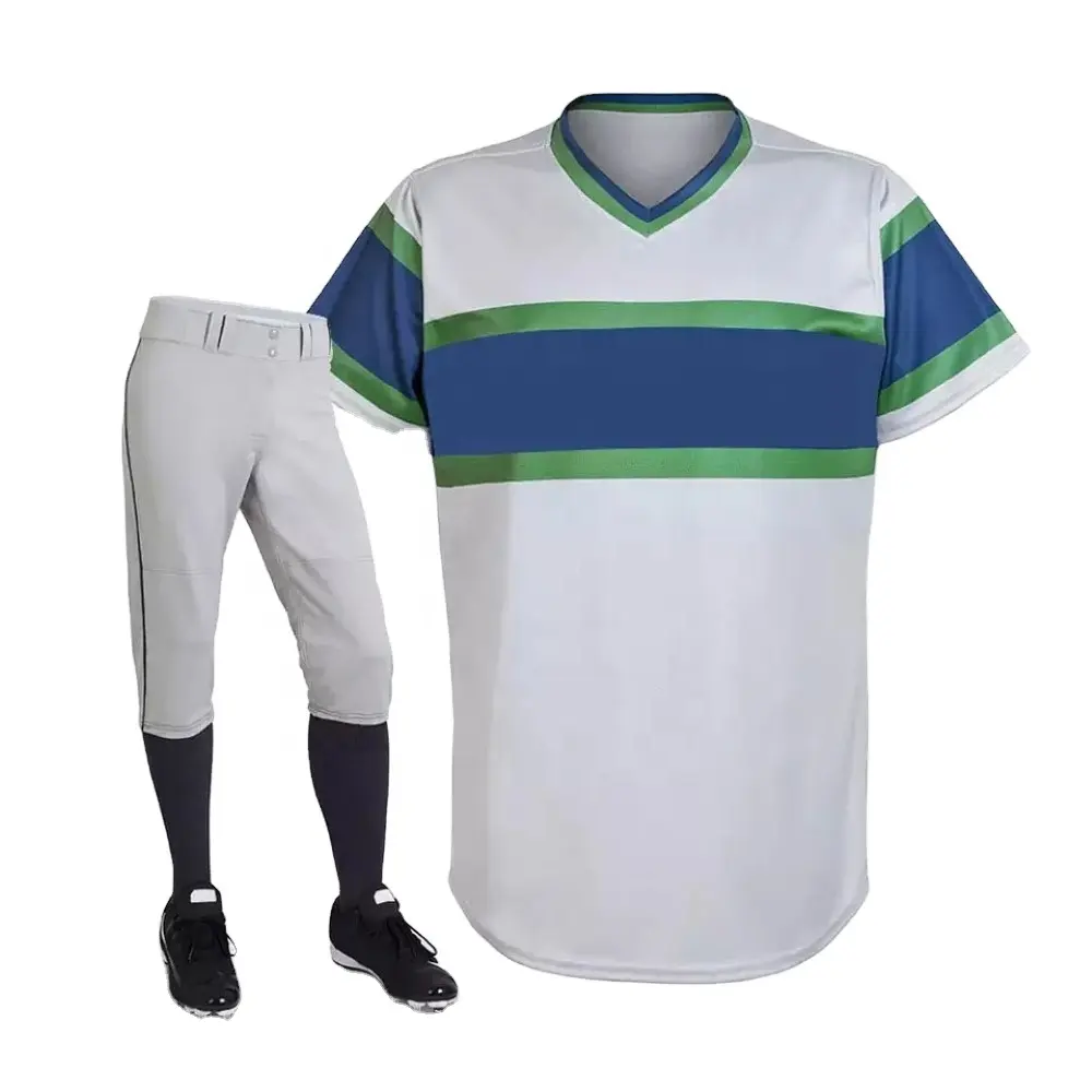 2024 pria kustom Softball Tim Pemuda sublimasi seragam Softball Jersey atas disesuaikan latihan seragam bisbol set