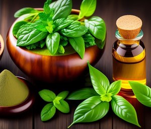 100% Natural Ocimum Basilium Best and Competitive Prices for BP Grade Holy Basil <strong>Oil</strong> Fresh Odor Exported from India - Product Image 1