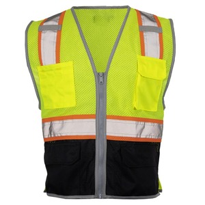 高品质高可见反射夹克反光安全背心，带定制标志 - Product Image 2