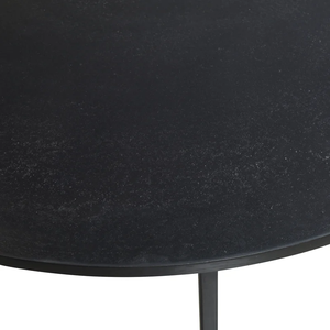 Mueble de sala de estar moderno y minimalista, nuevo diseño, Juego de 3 mesas auxiliares de aluminio anidadas con mesa de centro lateral con textura - Product Image 3