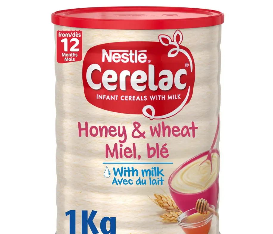 Nestle CERELAC Baby cereali fortificati con latte multicereali Dal Veg-da 12 mesi/Nestle miele Cerelac e frumento 400g