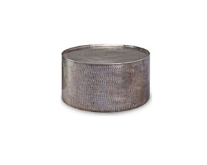 Mesa de centro doble de hierro forjado, nórdica, sala de estar, dormitorio, sofá, mesa de té multifuncional con diseño en relieve - Product Image 1