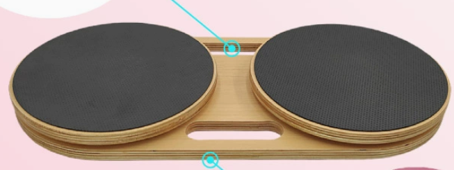 Solid Wood Double Twister Board 25cm Diameter