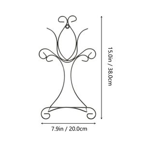 Schwarzer pulver beschichteter Metallplatte ständer mit strap azier fähigem, stilvollem Tisch <span class=keywords><strong>display</strong></span> und Werbe speicher lösung