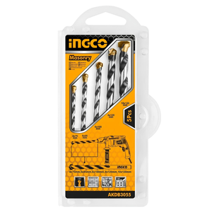 ชุดดอกสว่านเจาะเหล็ก5ชิ้นสำหรับงานก่ออิฐและงานเจาะคอนกรีตแบบมืออาชีพที่แม่นยำ - Product Image 1