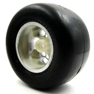 2x RC 2.2スリックタイヤストリートタイヤ108mm & 2.2ホイール1/10クローラトラック用 - Product Image 3