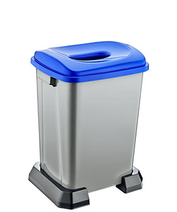 Çöp depolama için kapak çöp kutuları olmadan atık depolama ayakta tarzı için dikdörtgen plastik çöp kutusu - Product Image 1