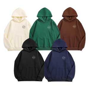 เสื้อสเวตเตอร์แบบสวมหัวมีฮู้ดสำหรับผู้ชายชุดวอร์มผ้าฝ้าย100% แบบสตรีทแวร์สำหรับผู้ชายพิมพ์ลายหยดน้ำตา - Product Image 1