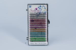 50% OFF Glitter Eyelash Extensions Sparkly Lightweight <strong>Lashes</strong> Private label and custom packaging available - Product Image 4