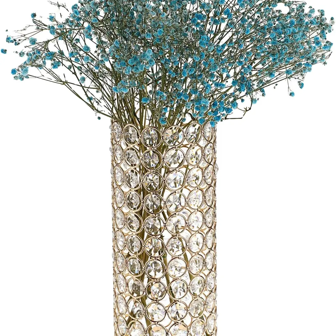 Crystal Bowl Votive Tea Light Holder Pillar Candle Holder/Decorative Cylinder Flower Vases for Artificial Bouquet for wedding