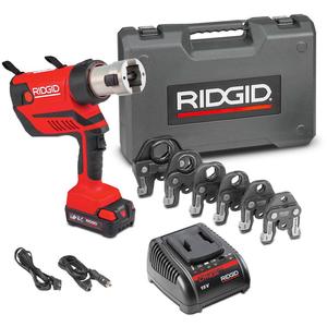 Ridgids 18V 2.5Ah ไร้สายแบบไร้แปรงถ่าน, เครื่องมือกดแบบไร้แปรงถ่านชุดคอมโบพร้อมชุดขากรรไกรสำหรับอุตสาหกรรมและงานประดิษฐ์ด้วยตัวเอง - Product Image 1