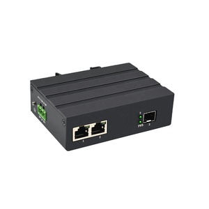Conmutador Ethernet industrial OEM ODM 100M con 1 puerto de fibra SFP y 1 2 4 Puerto Ethernet RJ45 Conmutador de fibra industrial no gestionado - Product Image 2