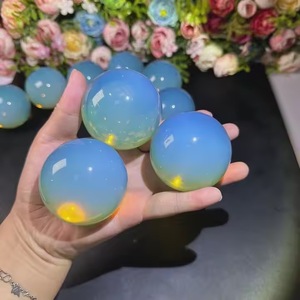 En iyi kalite 40-55 MM Opalite kristal küre toptan özel yarı değerli taş el sanatları ev dekorasyon yılbaşı hediyeleri toplu - Product Image 2