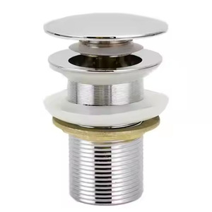 Scarico universale per lavabo tappo per lavabo da bagno tappo Anti intasamento Pop-Up senza scarico troppo pieno - Product Image 1