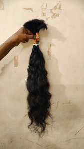 Cheap100 % doğal unhair saç demeti unwebraiding örgü için İŞLENMEMİŞ SAÇ uzantıları işlenmemiş ıslak ve dalgalı toplu hiçbir atkı saç toplu - Product Image 6