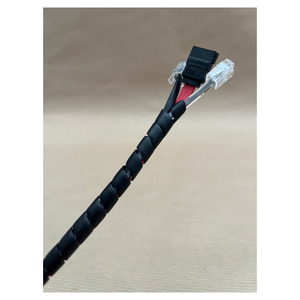 Private Label Customized Black Polyethylene Spiral for Electrical Wires Insulation for <strong>Tidy</strong> <strong>Cables</strong> Diameter 4,2mm - Product Image 1