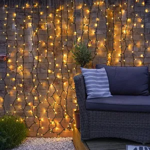 Waterproof <strong>Custom</strong> LED Curtain <strong>String</strong> <strong>Lights</strong> Factory Wholesale High Quality Rubber Cable for Outdoor Backdrop with <strong>Lights</strong> - Product Image 2