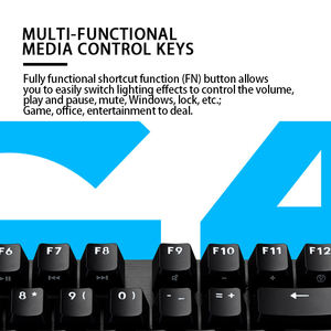 Ruso personalizado para Logitech G412 SE TKL Teclado ergonómico con cable RGB para juegos para PC Computadora portátil Teclado mecánico Ratón Com - Product Image 4