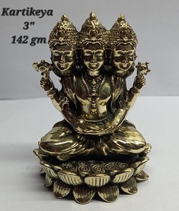 手工制作的黄铜印度教神