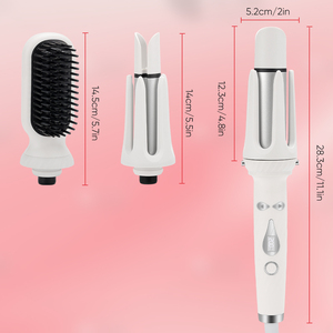 New Multi Styler 3 in 1 French <strong>Wave</strong> Natural Automatic Interchangeable LCD Hair Curler Machine <strong>Rotating</strong> Curling Iron - Product Image 4