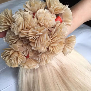 高品質イタリアのケラチンキューティクルアライメント生ヘアエクステンションフラットヒントストレートヘアライトカラー世界中出荷ベトナム