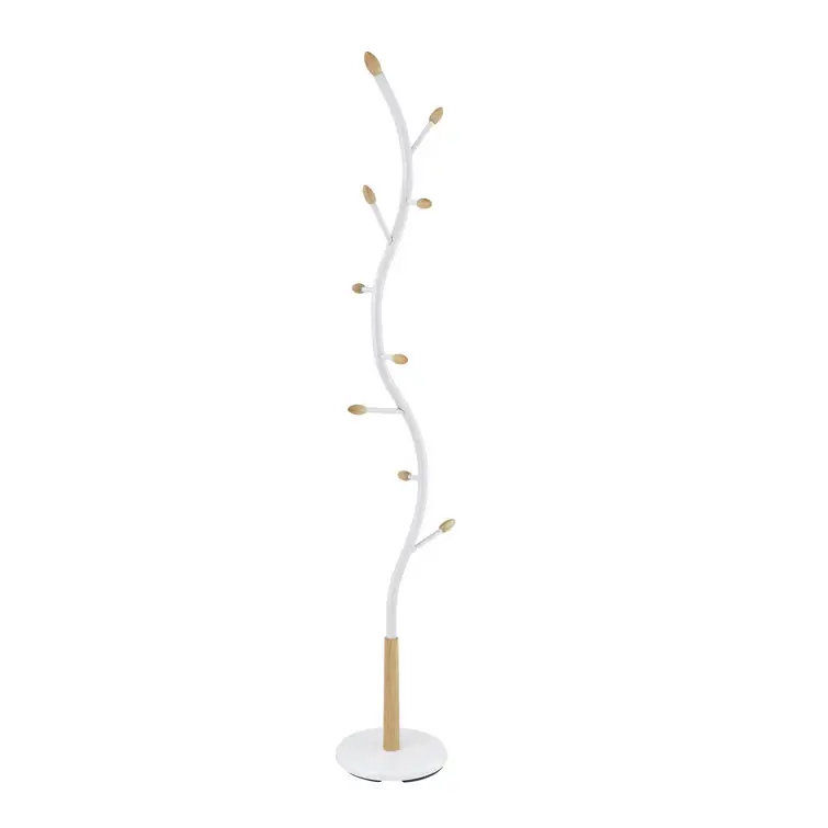 Curved Design Coat Racks Stand Com Nine Branch Inspirado Ganchos Dar-lhe um Olho Catching Olhar Reminiscente de uma árvore melhor para casa