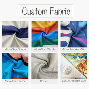 Yüksek kalite üreticileri sıcak satış plaj havlusu özel okyanus Logo ile geri dönüşümlü mikrofiber plaj havlusu - Product Image 5