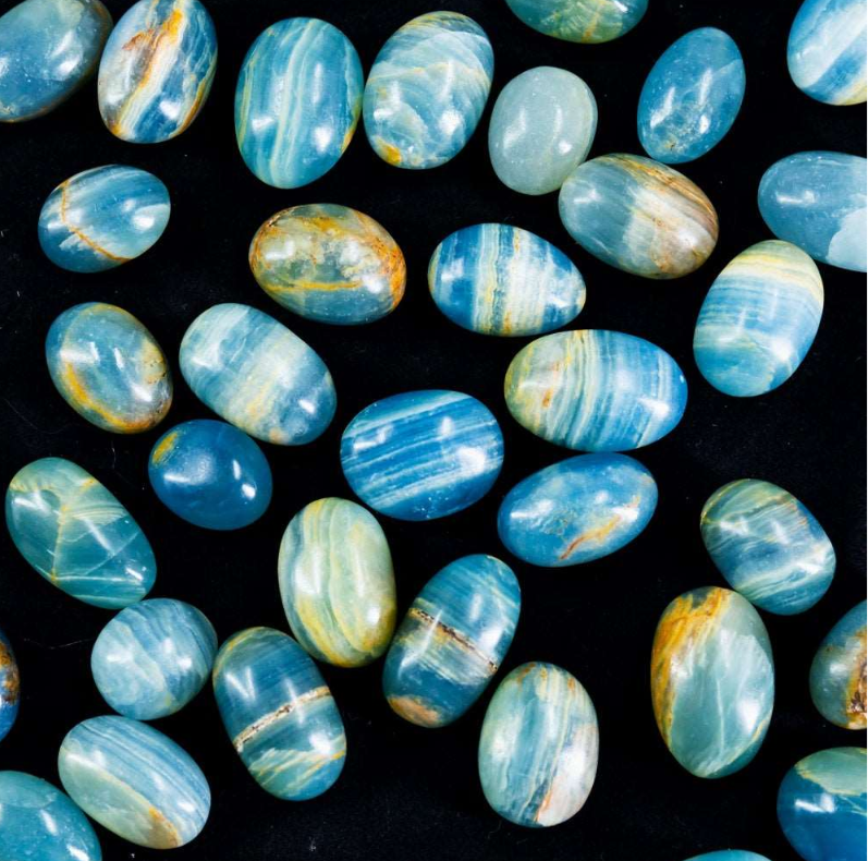 Agate Onyx Bleu