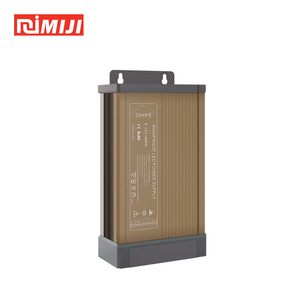 AC 200-240V Entrada DC 12V Fuente de alimentación de salida única con 33A Corriente 400W Power Flip Cover Carcasa de aluminio marrón