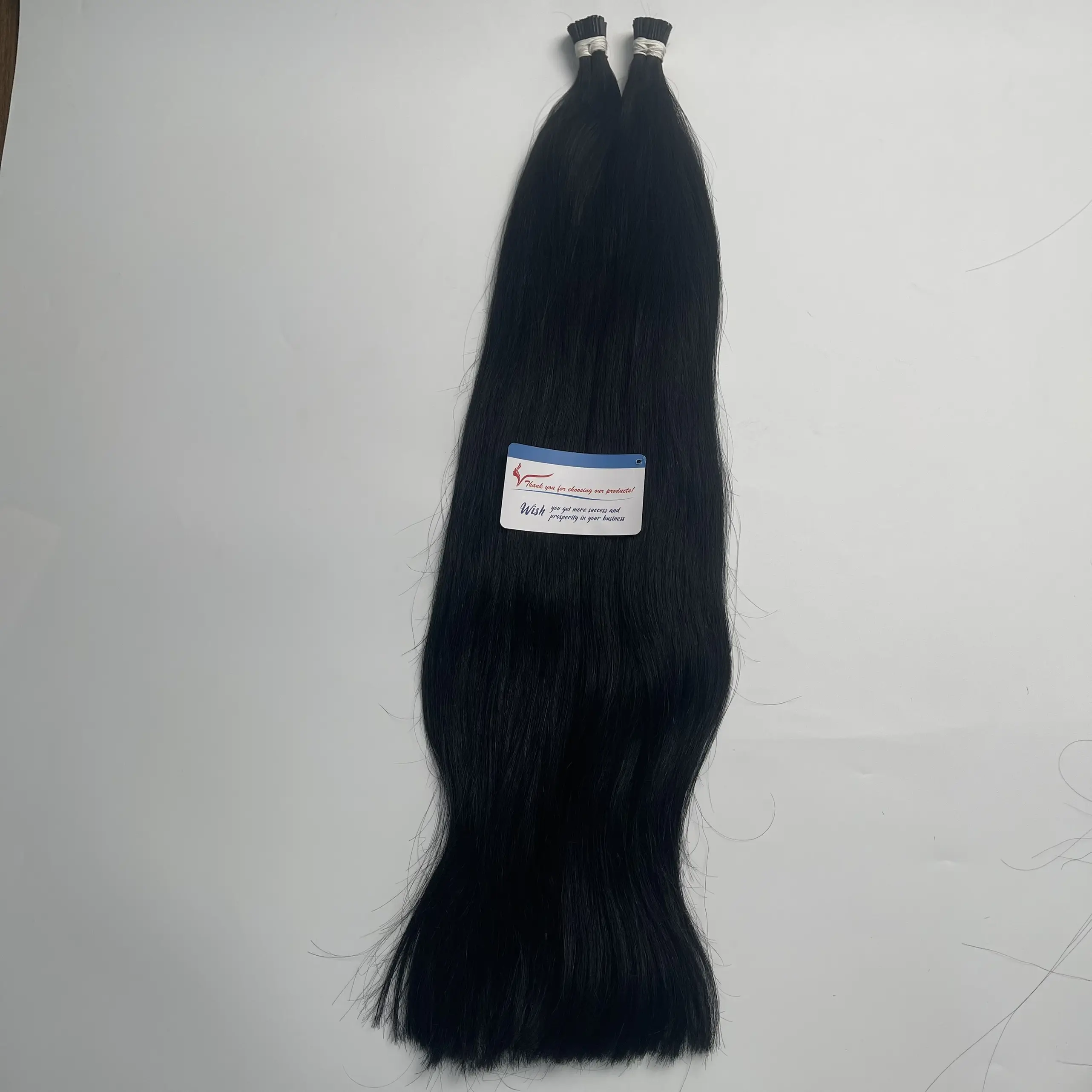 Best Quality Factory Price Buy Wholesale I tip keratin human hair straight hair extensions large stock and ready to ship